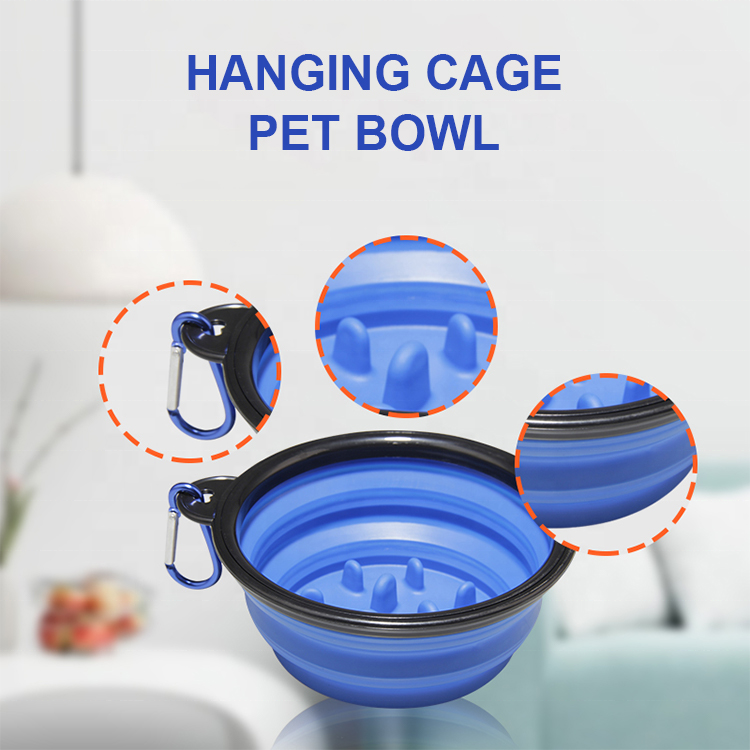 Foldable Dog Bowl Portable Foldable Travel Pet Bowl Cat Feeding Water Food Bowl Made Of Silicone