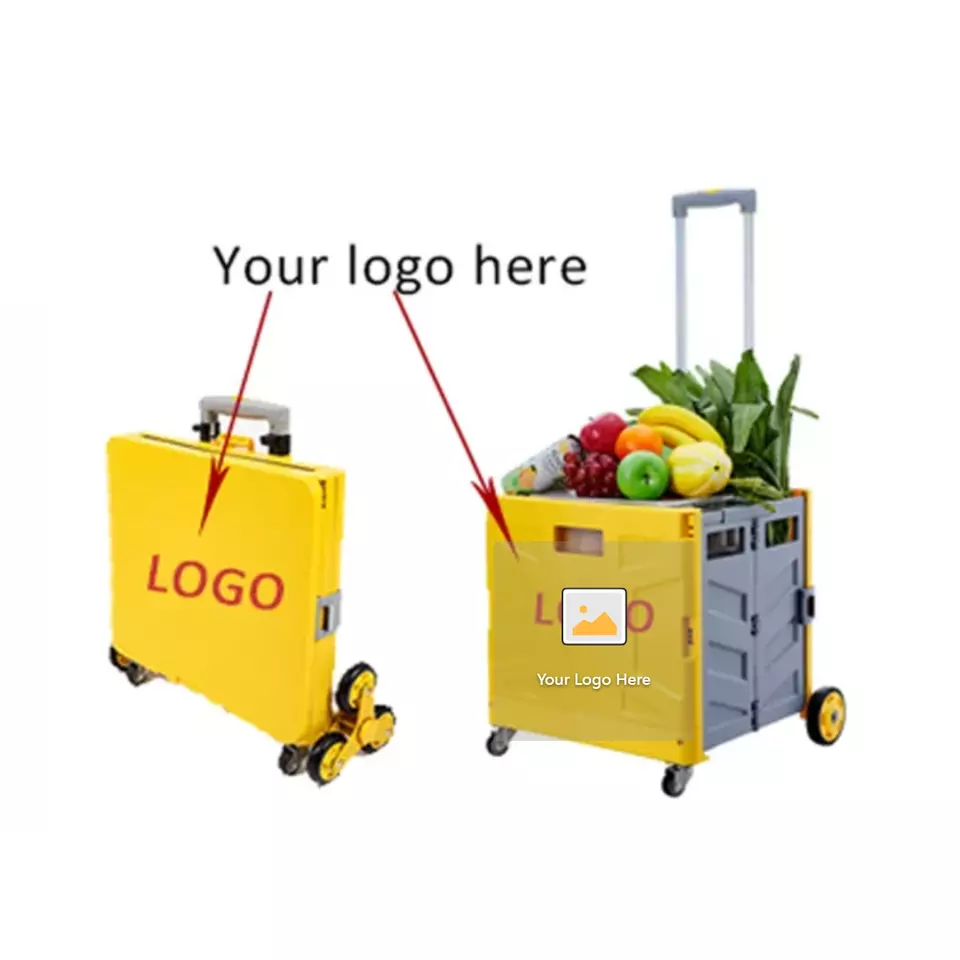 Folding Boot shopping Cart /Trolley/ Crate Shopping Trolley on Wheels