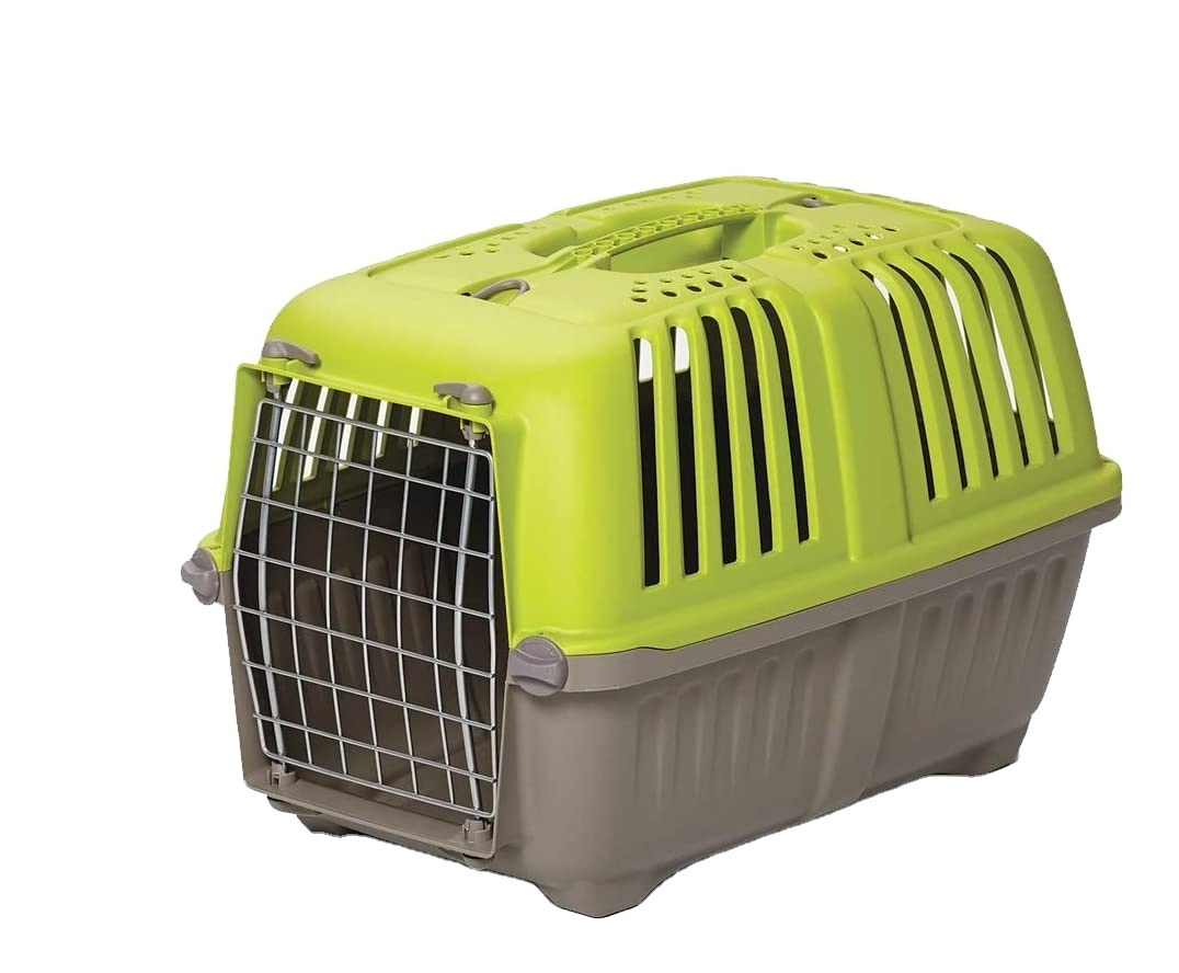 Airline Wheels Pet Cage Portable Air Travel Kennel Dog Cat Transportation Rolling Pet Carrier Travel Crate Cage