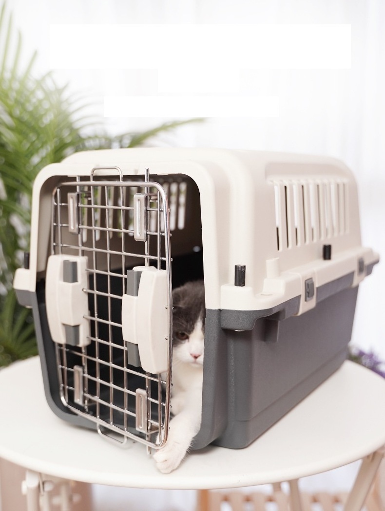 Pet Transport Carrying Bag Dog Travel Bag Airline Approved Handbag Dog Pet Air Box Pet Consignment Box Plastic Cat Air Box&wheel