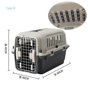 Pet Transport Carrying Bag Dog Travel Bag Airline Approved Handbag Dog Pet Air Box Pet Consignment Box Plastic Cat Air Box&wheel