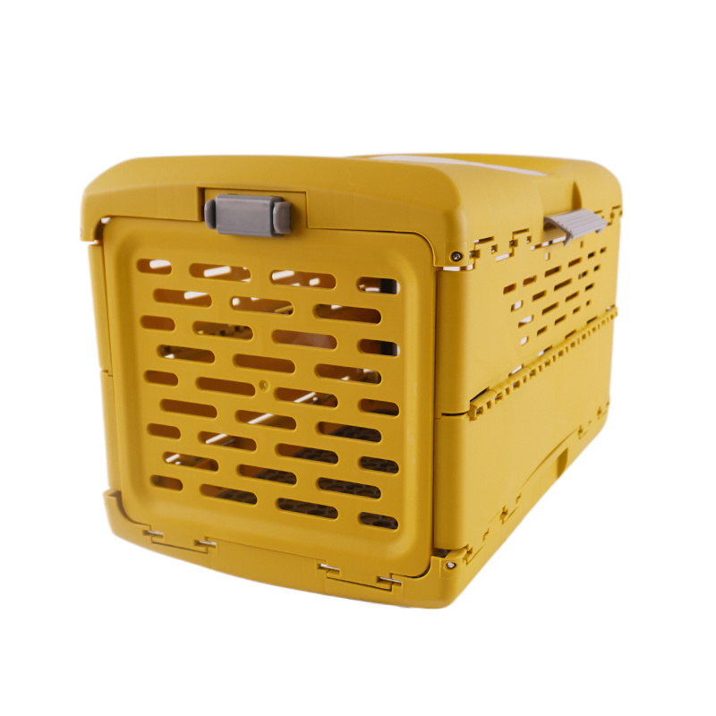 Airline Transport Tray Plastic Cat Box House Luxury Large Kennel on wheel Outdoor Pet Travel Carrier Cage Tall Heavy Dog Crate