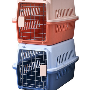 Pet Cages Bag Carrier And Travel Crates Plastic Airline Shipping Approved Dog Transport Box