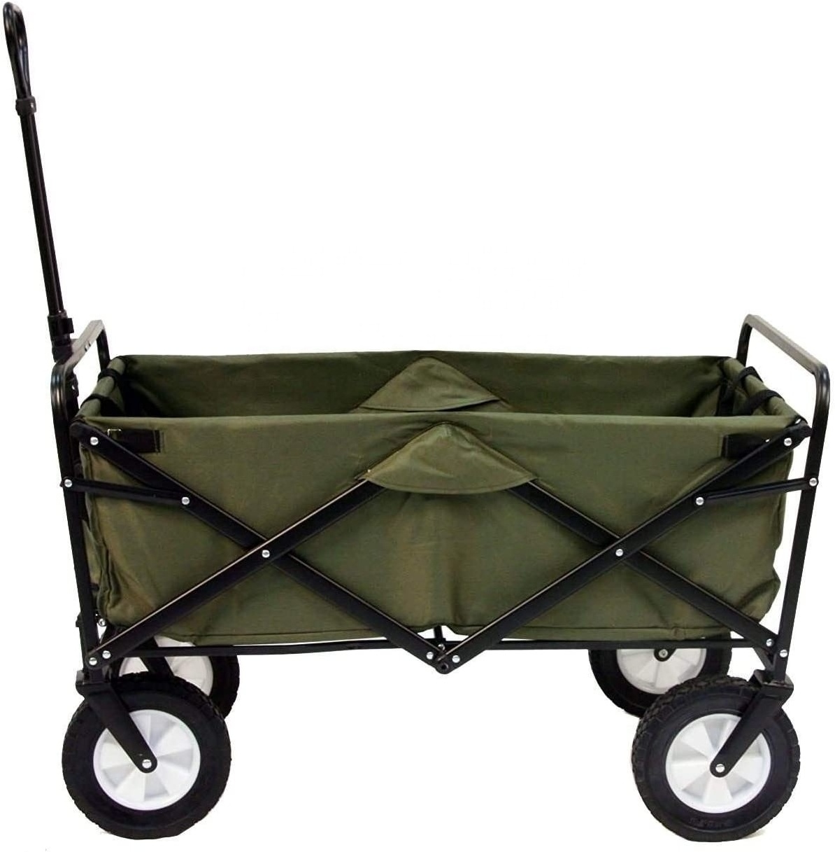 Outdoor Oxford Folding Camping Trolley Garden Cart Off-road Wheels Durable Portable Camping Wagon