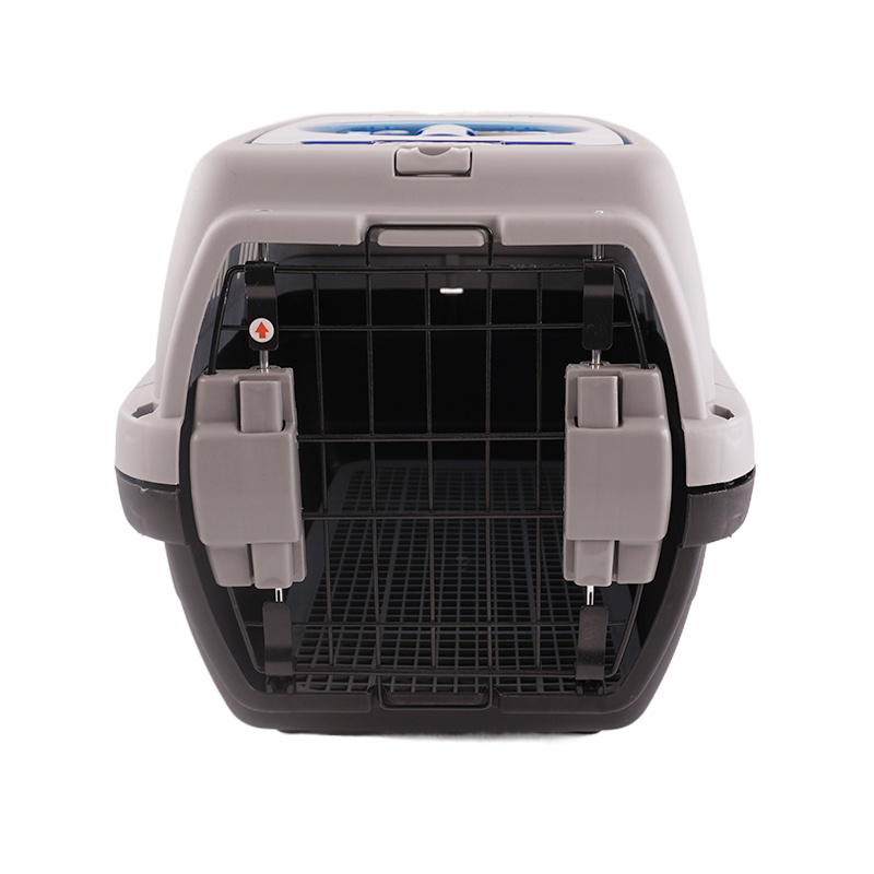 Airline Approved Portable Plastic Large Air Travel Kennel On Wheels Pet Dog Cat Carrier Crate Cage For Sale