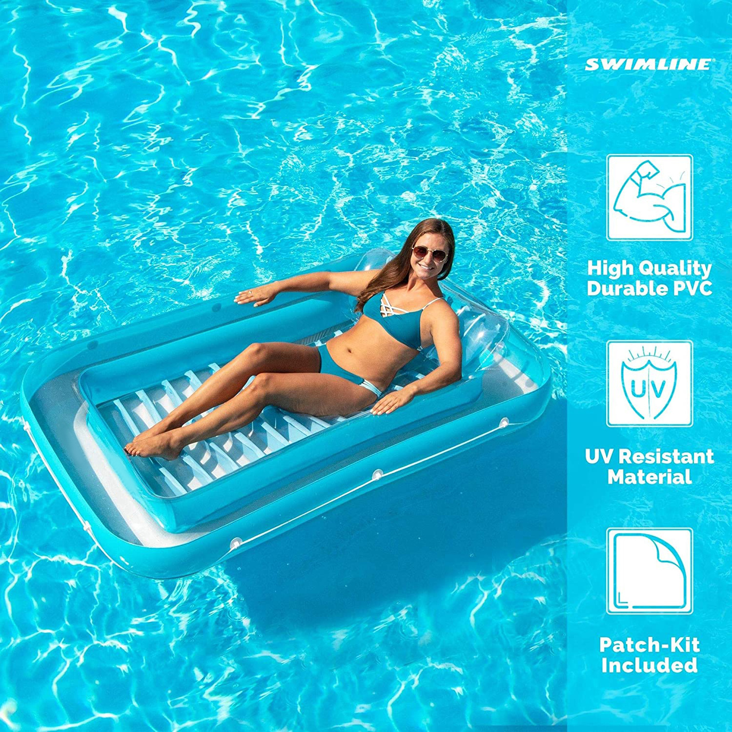 PVC Extra Large Suntan Tub Pool Floats Sun Tan Tub Tanning Bed