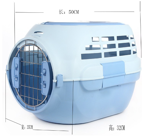 Air Transport Box Sky Kennel Two-door Travel Cat Pet Flight Case Airline Approved Pet Travel Carrier