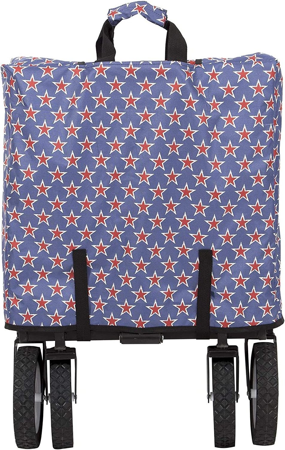 Custom Collapsible Wagon Cart Foldable Wagon Cart Removable Canopy 600D Oxford Cloth Collapsible Wagon Cart