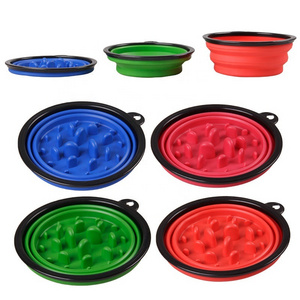 Foldable Dog Bowl Portable Foldable Travel Pet Bowl Cat Feeding Water Food Bowl Made Of Silicone