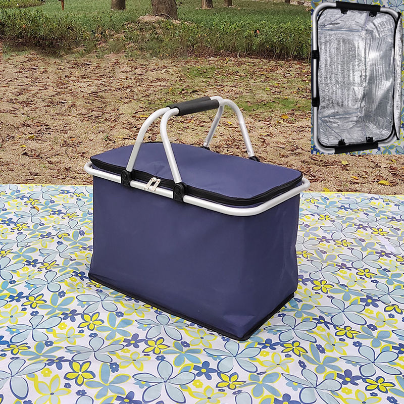 Wholesale Picnic Bag Insulated Heat Cooler Collapsible For Camping Beach Picnic Basket