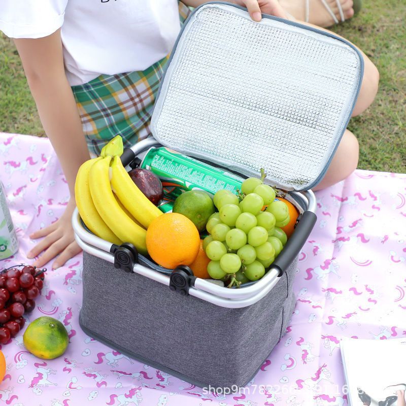 Wholesale Picnic Bag Insulated Heat Cooler Collapsible For Camping Beach Picnic Basket