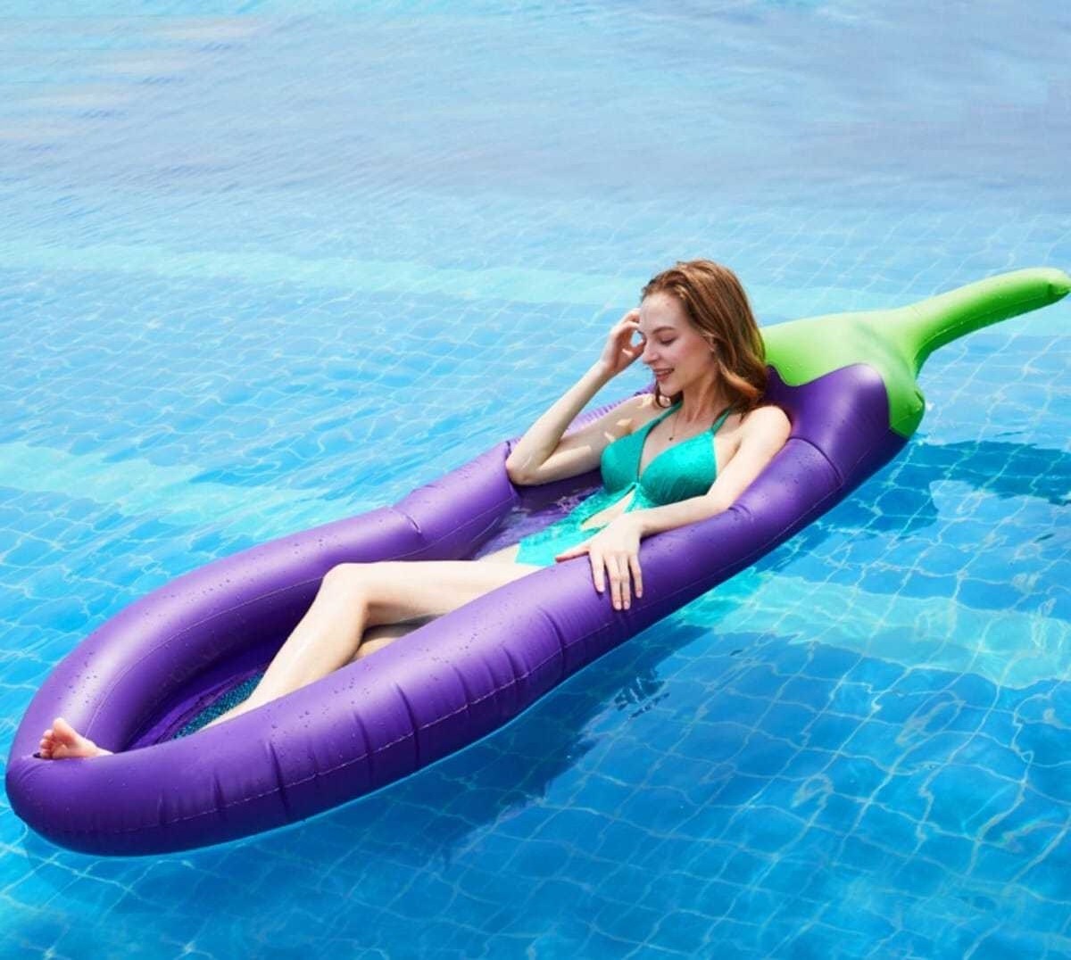 Inflatable Water Contour Lounge Portable Tanning Pool Float Swimming Pool Mattress for Adults