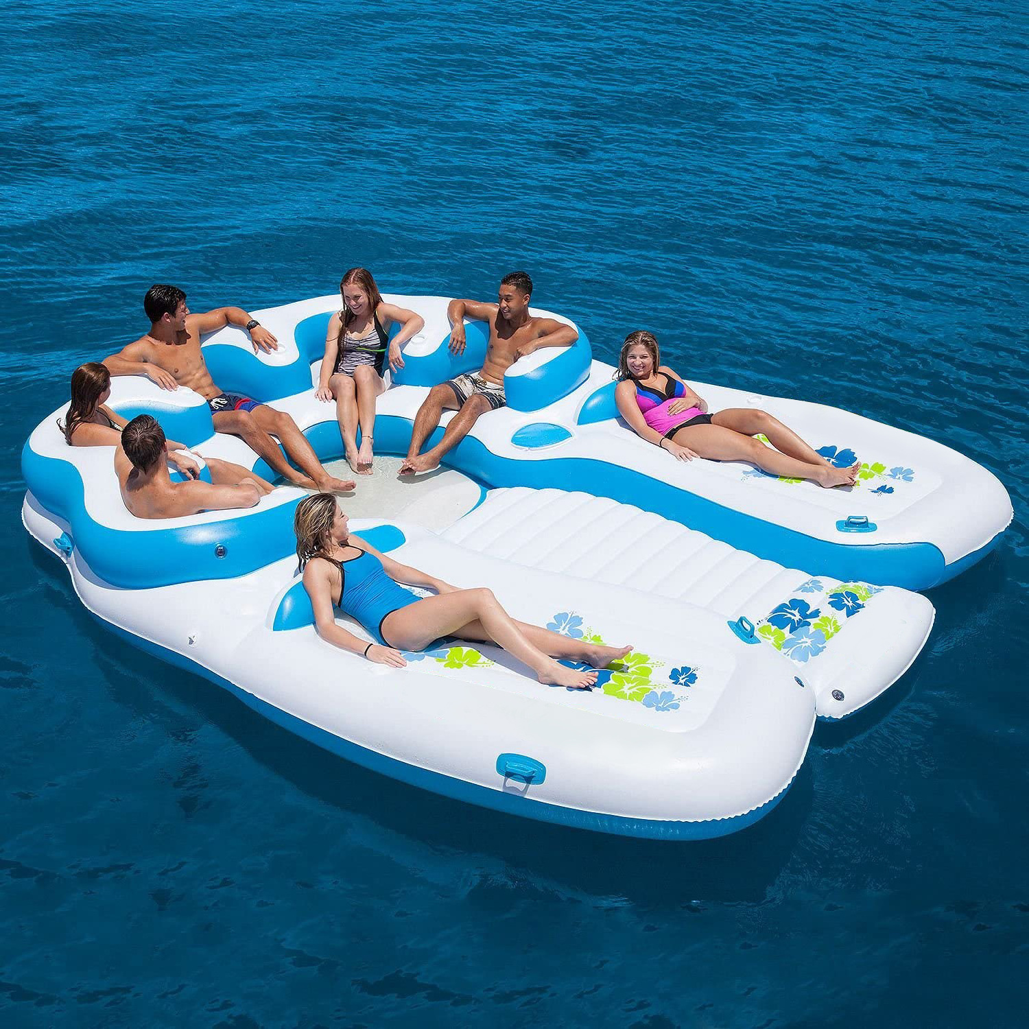 Custom-made water float platform for jet ski inflatable floating island for family