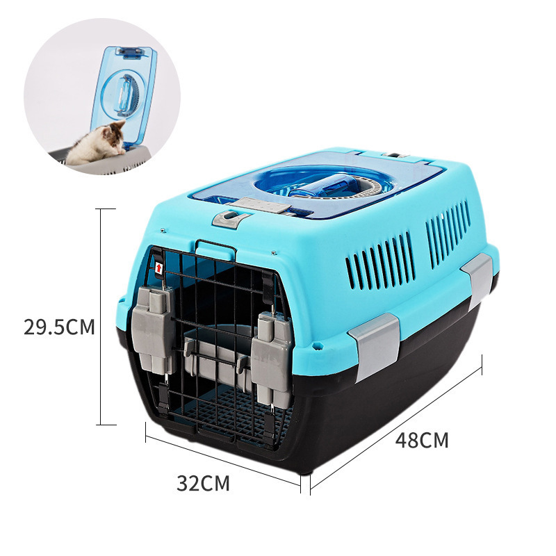 Portable Pet Cages Carriers Plastic Large Traveling Dog Crates