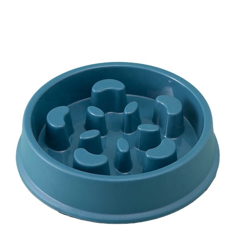 New Sale Pet products Anti Spill Anti Splash  Plastic Anti-Choking Slow Food Bowl for Dogs Cats