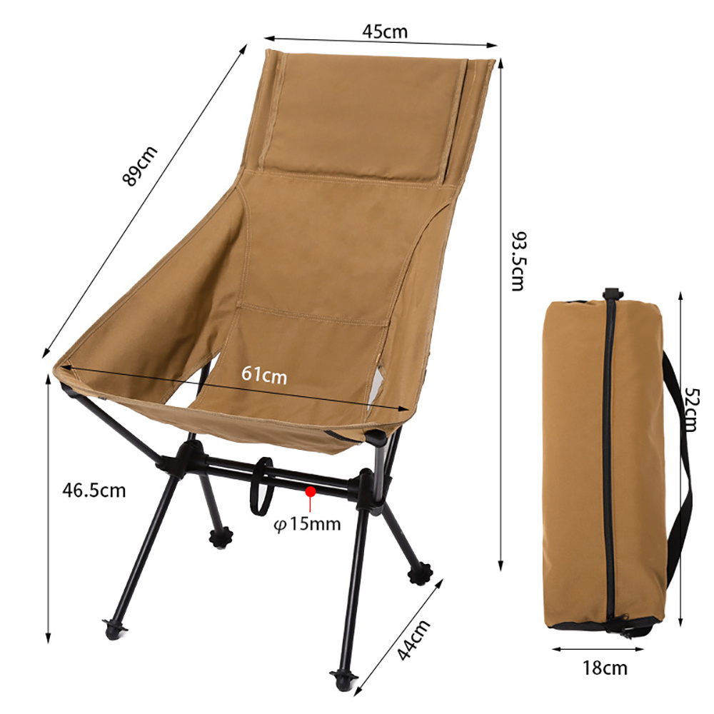 Hot selling Adjustable Fast Open Oversize folding Round Chair Moon Chair Camping Lawn Chair