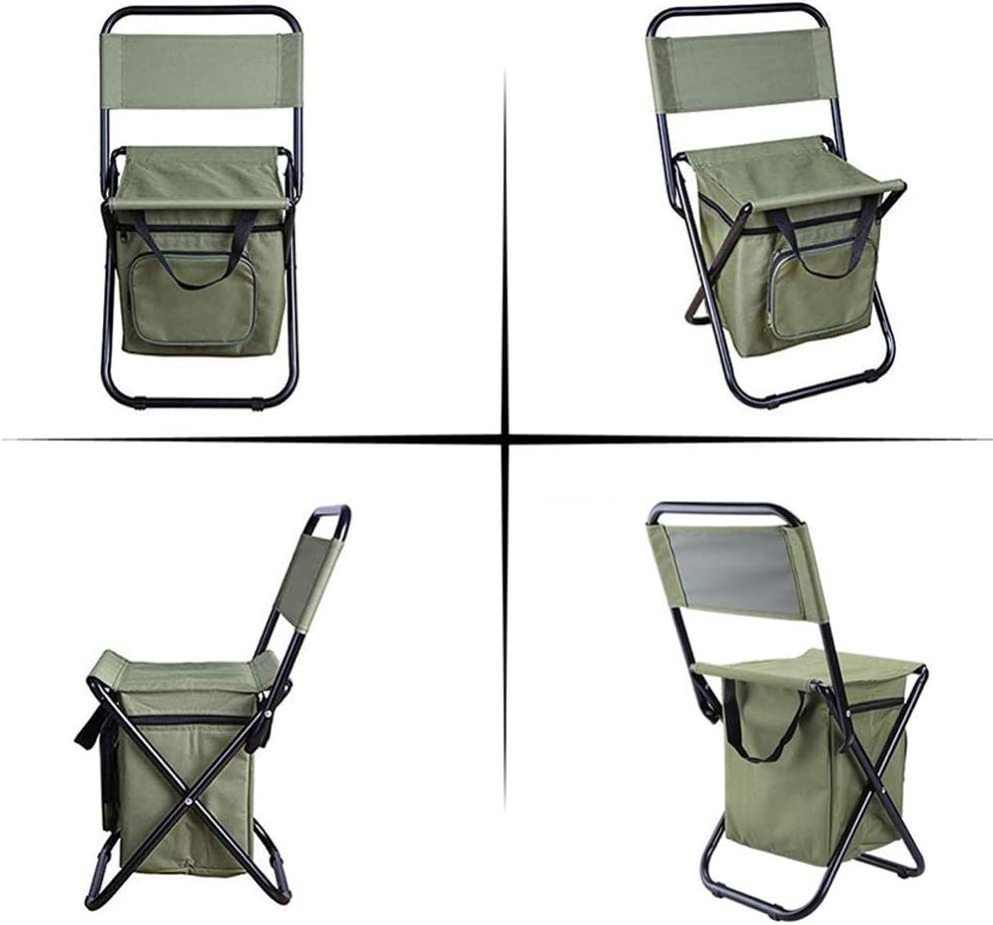 Valuable outdoor sport events insulated bag picnic backrest stool portable camping backpack beach chair with cooler