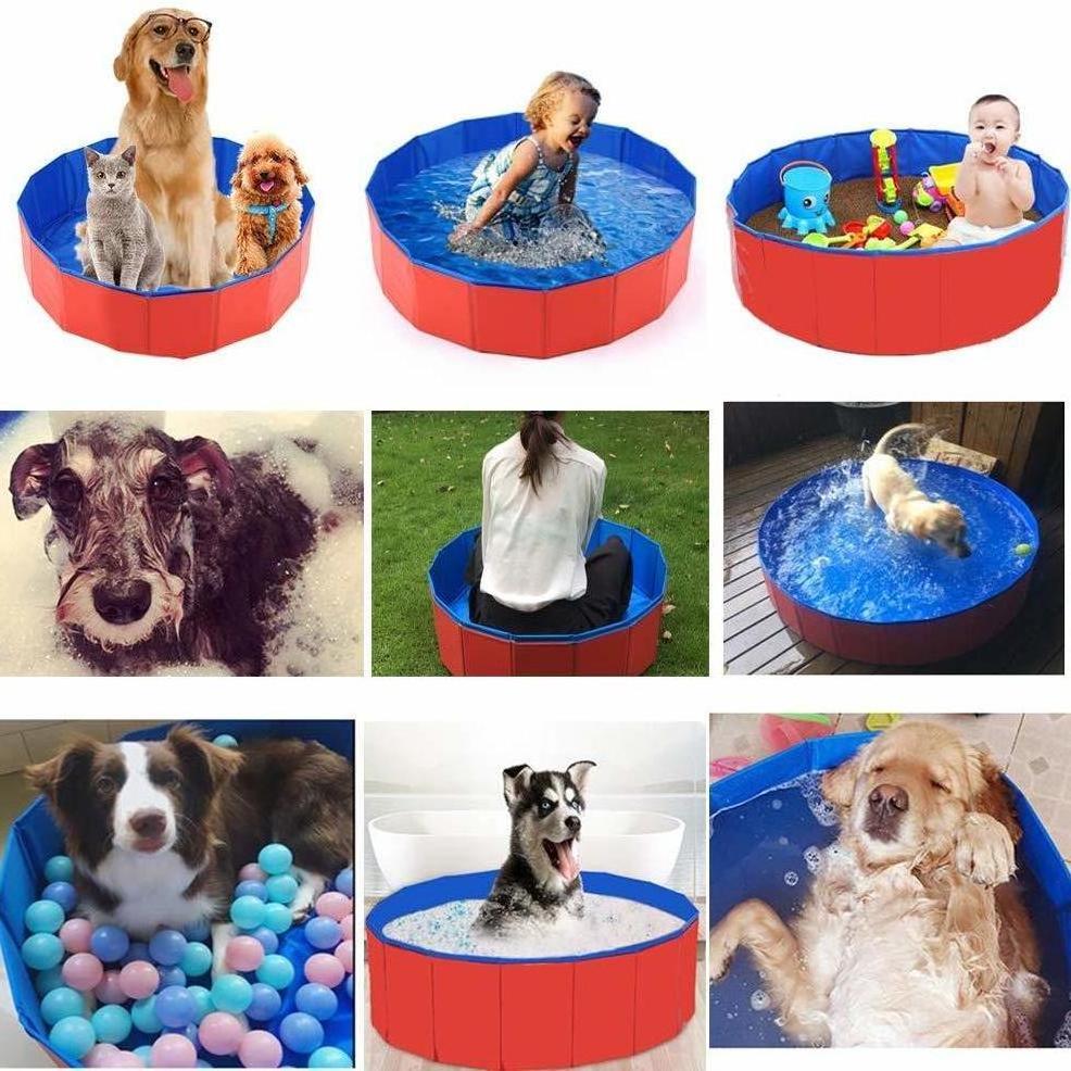 Folding Portable Pet Pool Dog Bath Children'S Folding Toys Indoor Pit Ball Pool for kids easy set up baby plastic ocean foam