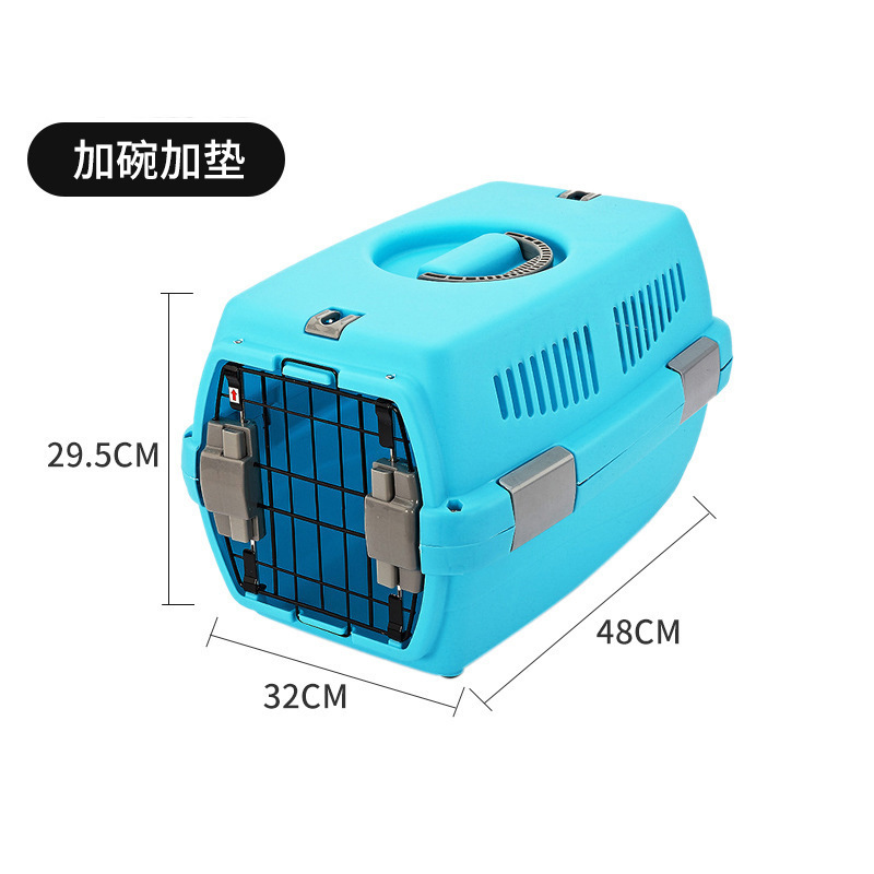 Portable Pet Cages Carriers Plastic Large Traveling Dog Crates