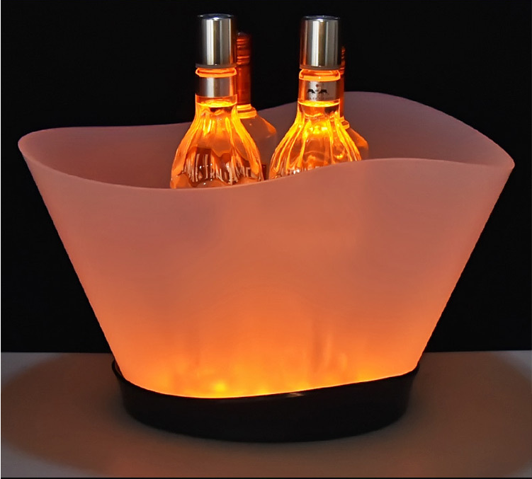 LED 12L Colorful Plastic Large Champagne Wine Multi Colors Changing Party Home Bar Clubs Ice Bucket