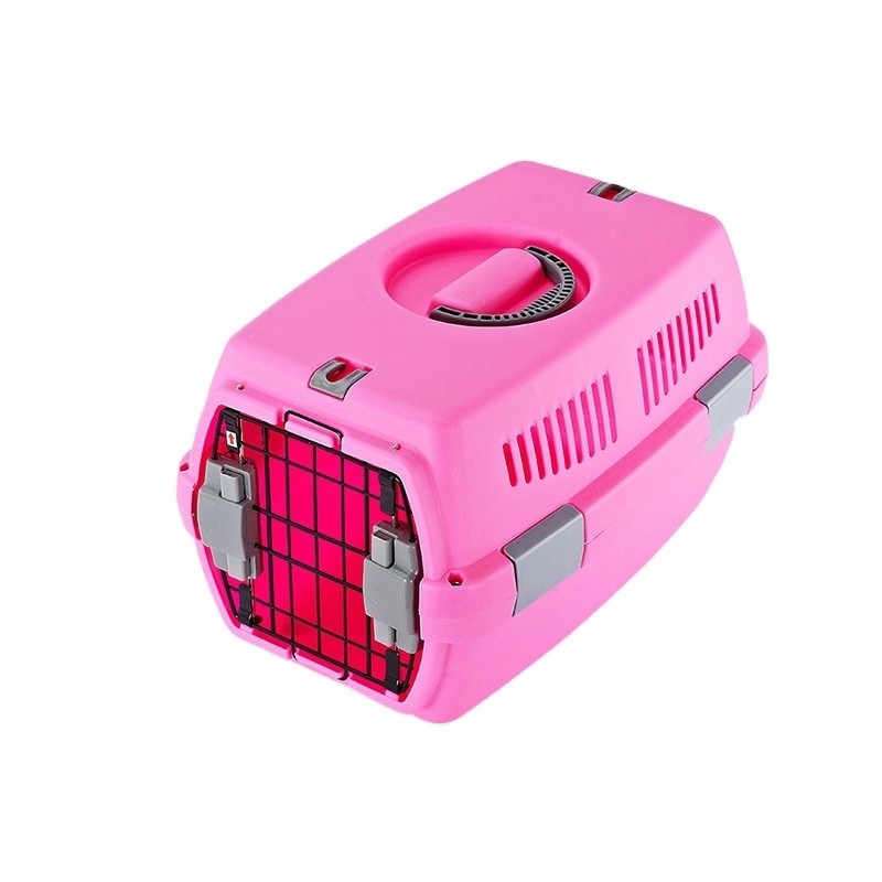 Portable Airline Approved Outdoor Plastic Dog Car Travel Crate / Cheap Pet Cat Pet Transport Carrier Cage