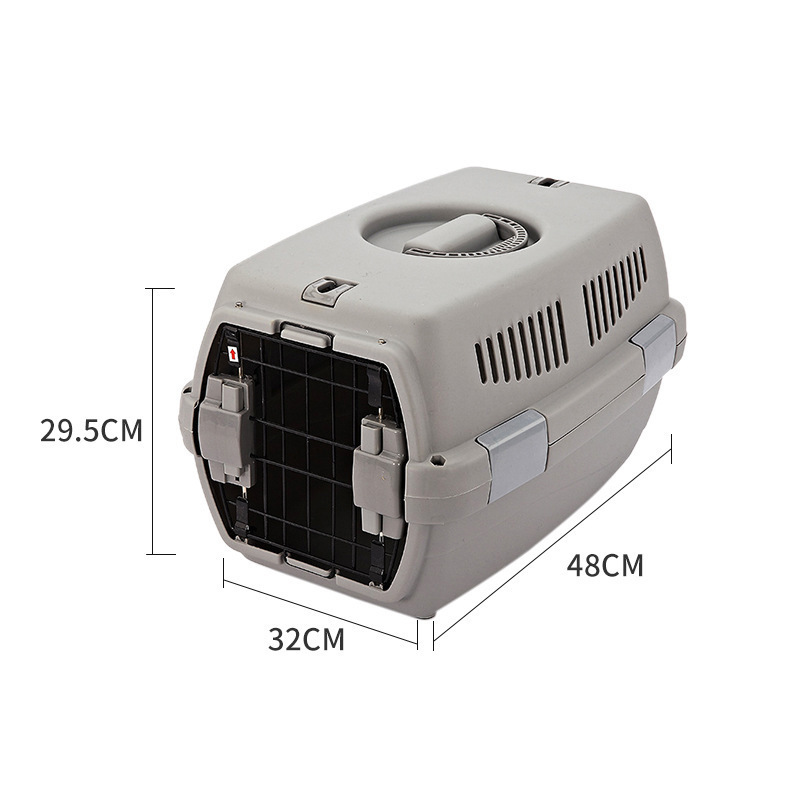 Portable Airline Approved Outdoor Plastic Dog Car Travel Crate / Cheap Pet Cat Pet Transport Carrier Cage