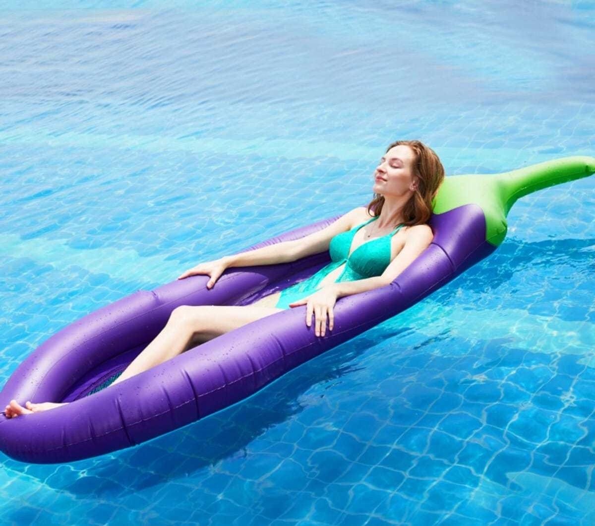 Inflatable Water Contour Lounge Portable Tanning Pool Float Swimming Pool Mattress for Adults