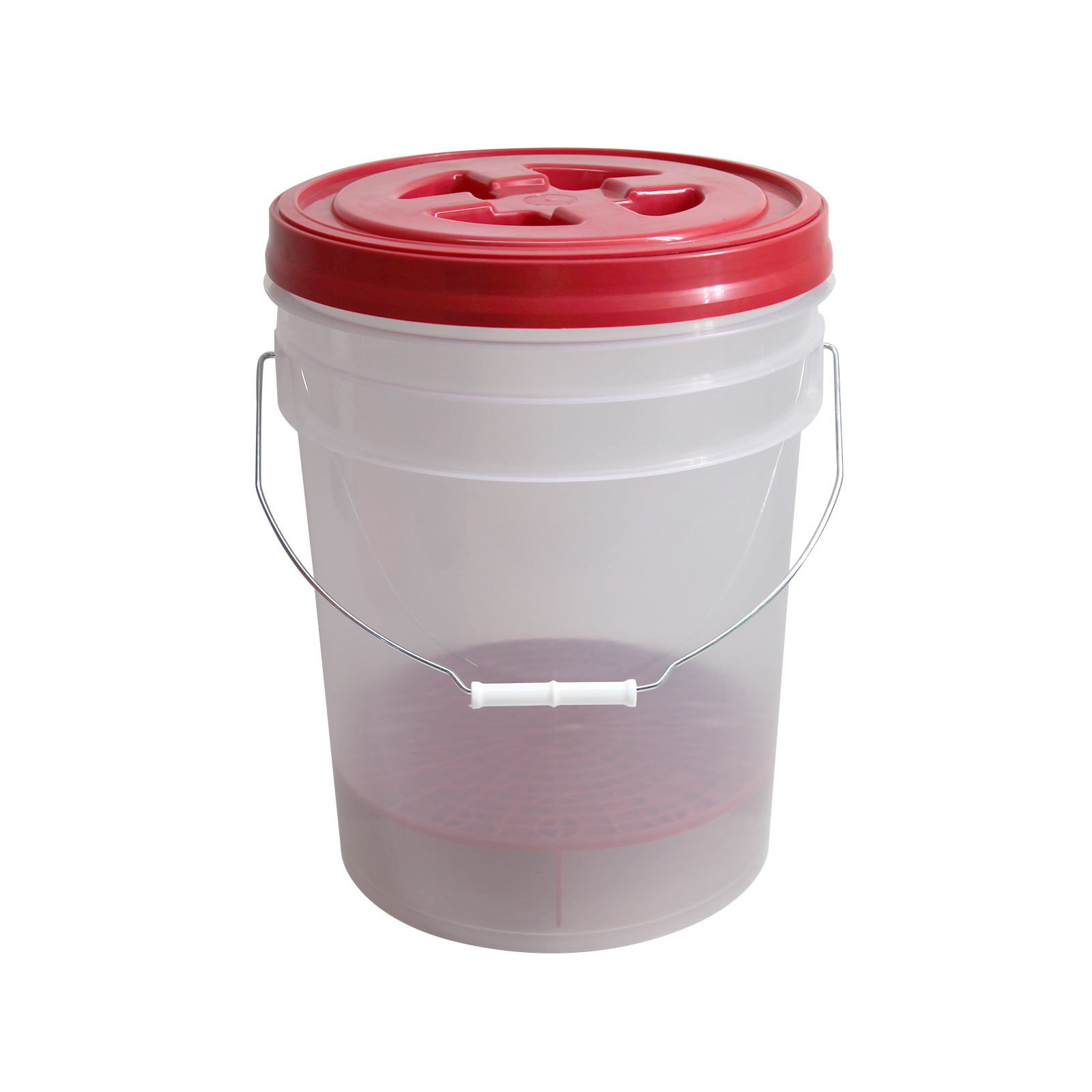 Factory wholesale Quality 5 gallon plastic round bucket fishery bucket with lid Car Wash Cleaning Plastic Bucket with handle