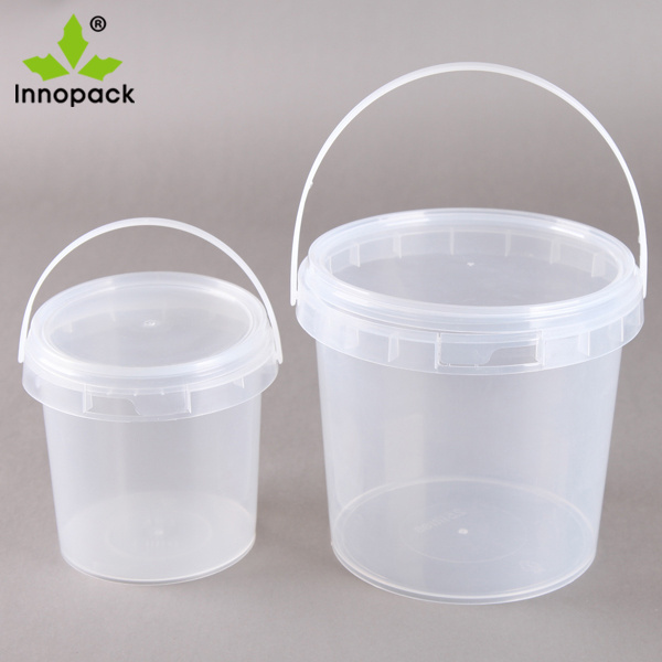 Mini ice cream  plastic yogurt bucket  1L / 2L / 2.5L