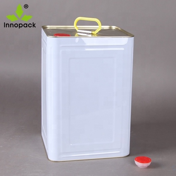 18L 20L cooking oil jerry can large square empty edible cooking oil metal pail packaging tin can