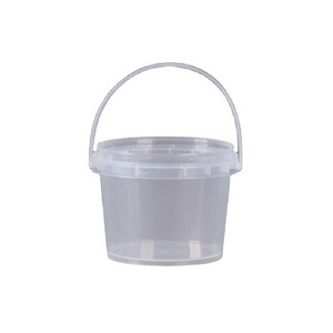 white / Clear 500ml plastic honey tub / bucket ,cookie bucket, ice cream bucket