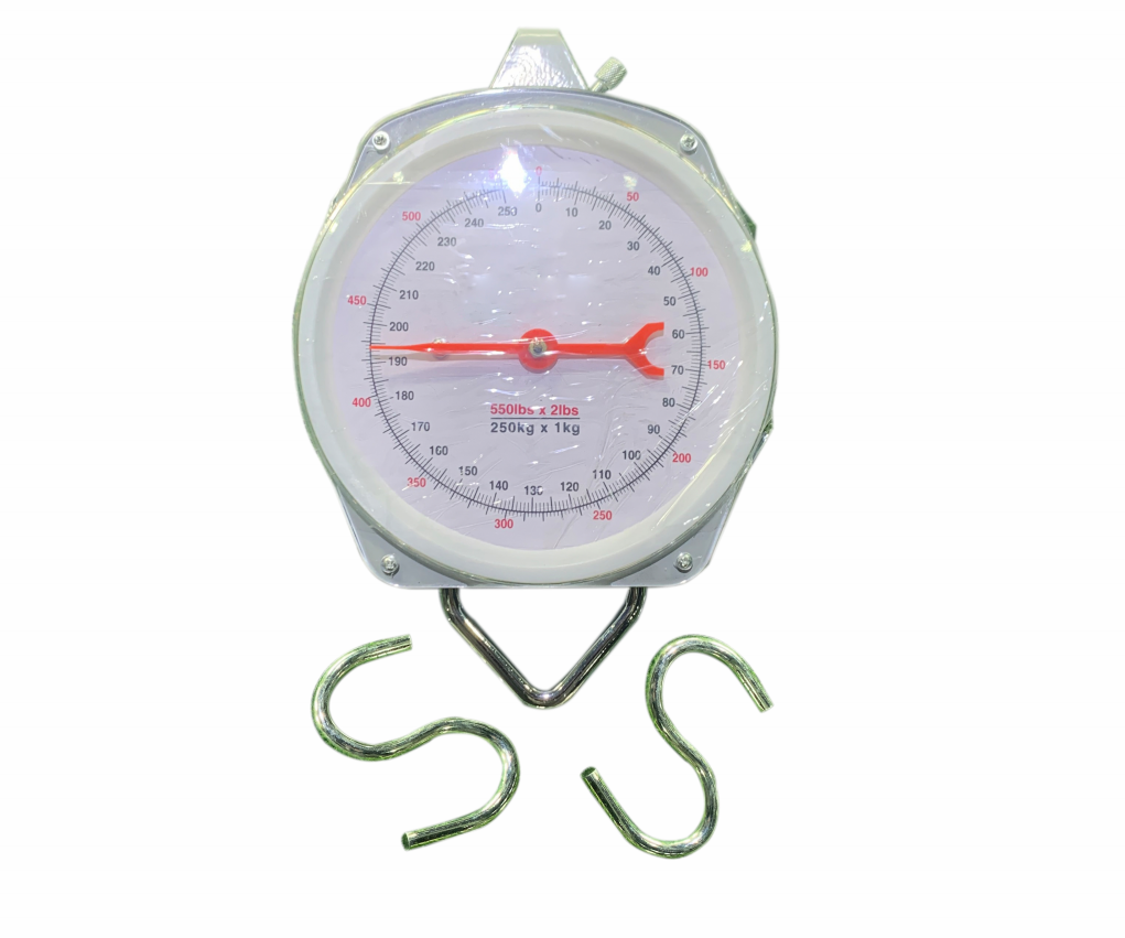 INNOPOWER Mechanical Hanging Scales 550lb/225kg, High Accuracy Large Display Spring Dial Weight Scale for Deer Hunting