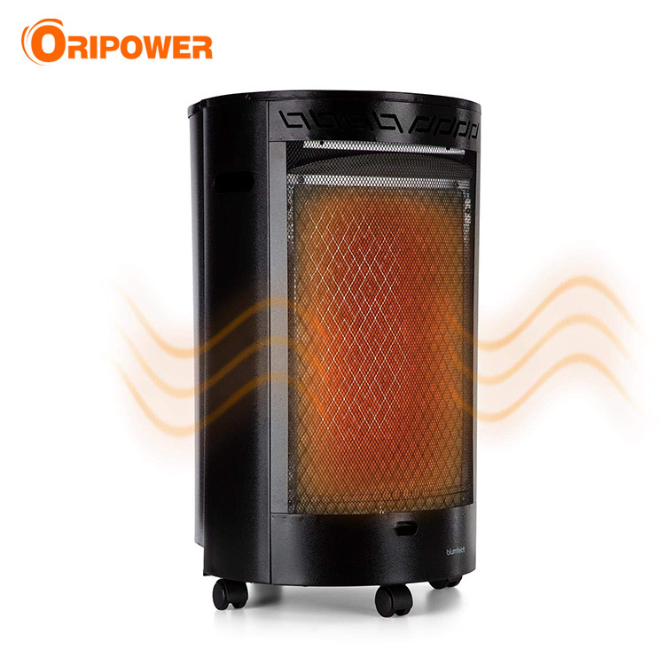 factory direct CE approved round shape indoor portable catalytic gas heater mini mobile space room heater with ODS device