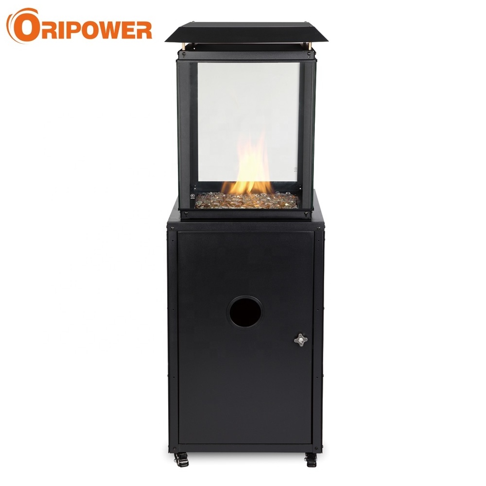 CE Factory Direct  Firepit Gas Garden Terrace Heater Firepit Gas Glass Tube Flame Pyramid Outdoor Patio Gas Heater P1201