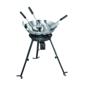 Outdoor Gas camping  Cooking grill stove burner with wok set