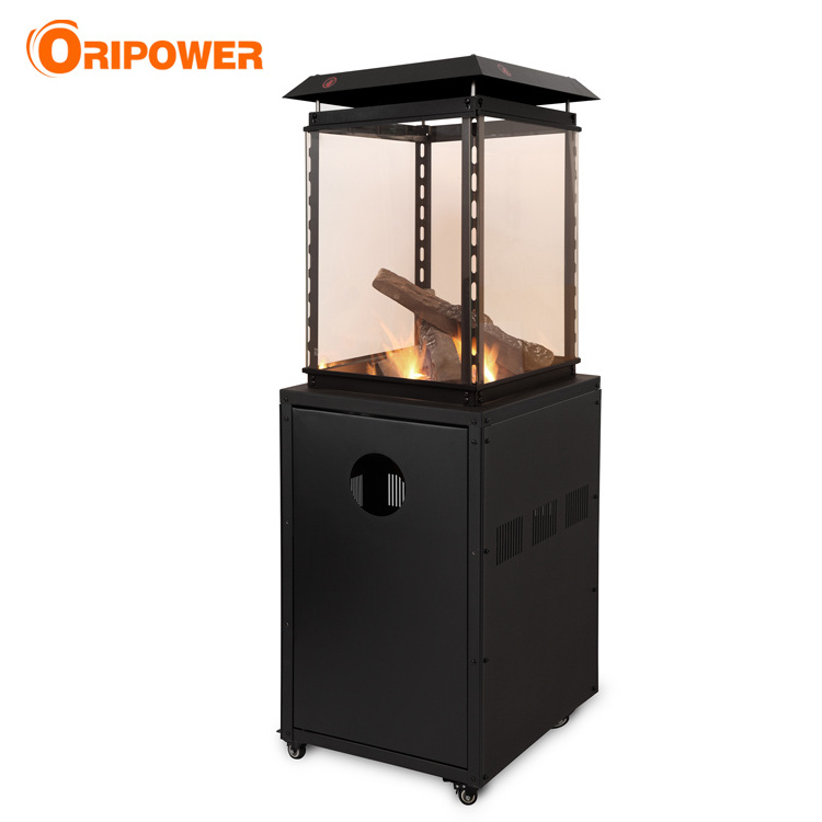 Glass Flame Outdoor Gas Patio Heater, gas fire place