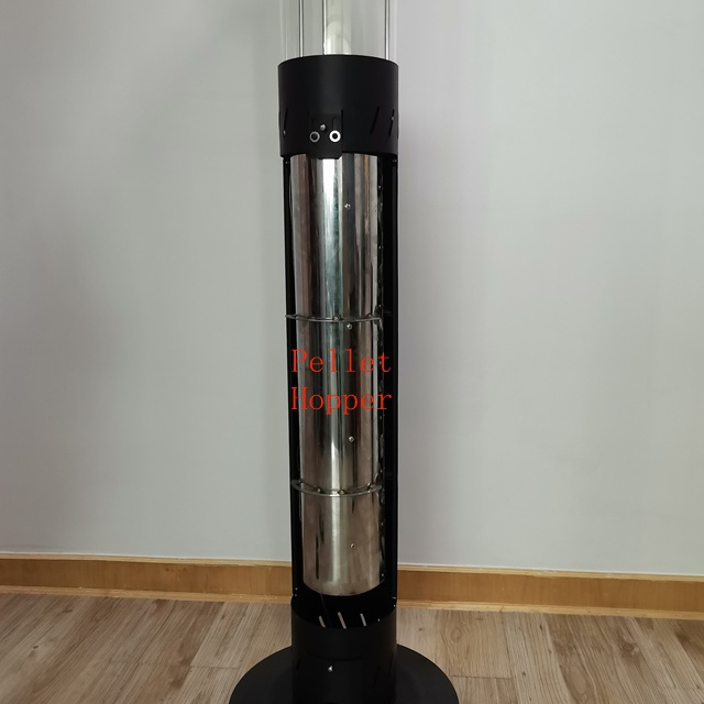 factory direct carbon neutral outdoor wood pellet glass tube patio heater environment friendly green energy outdoor heater