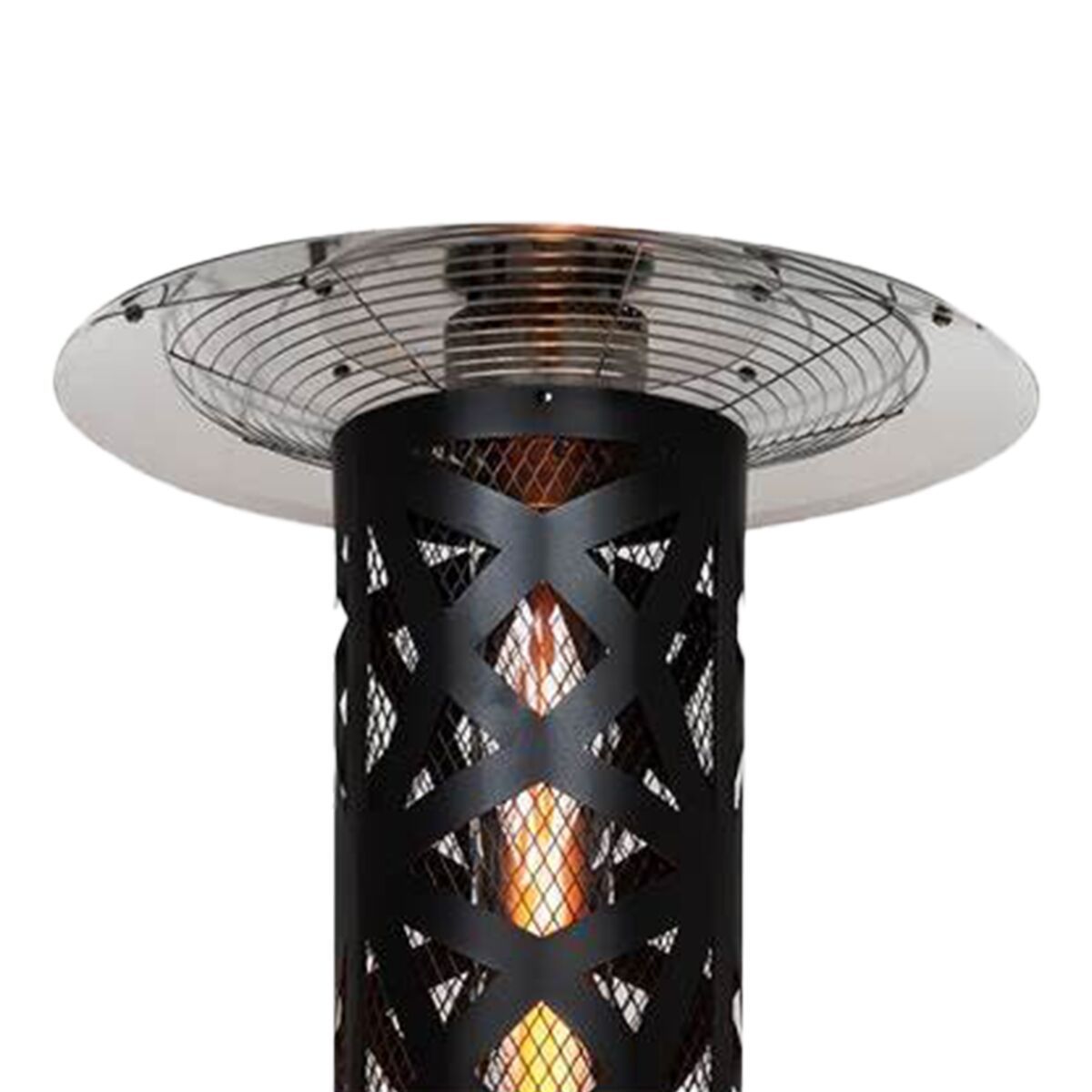 Outdoor garden glass tube gas patio heater in round shape for cafe,restaurant