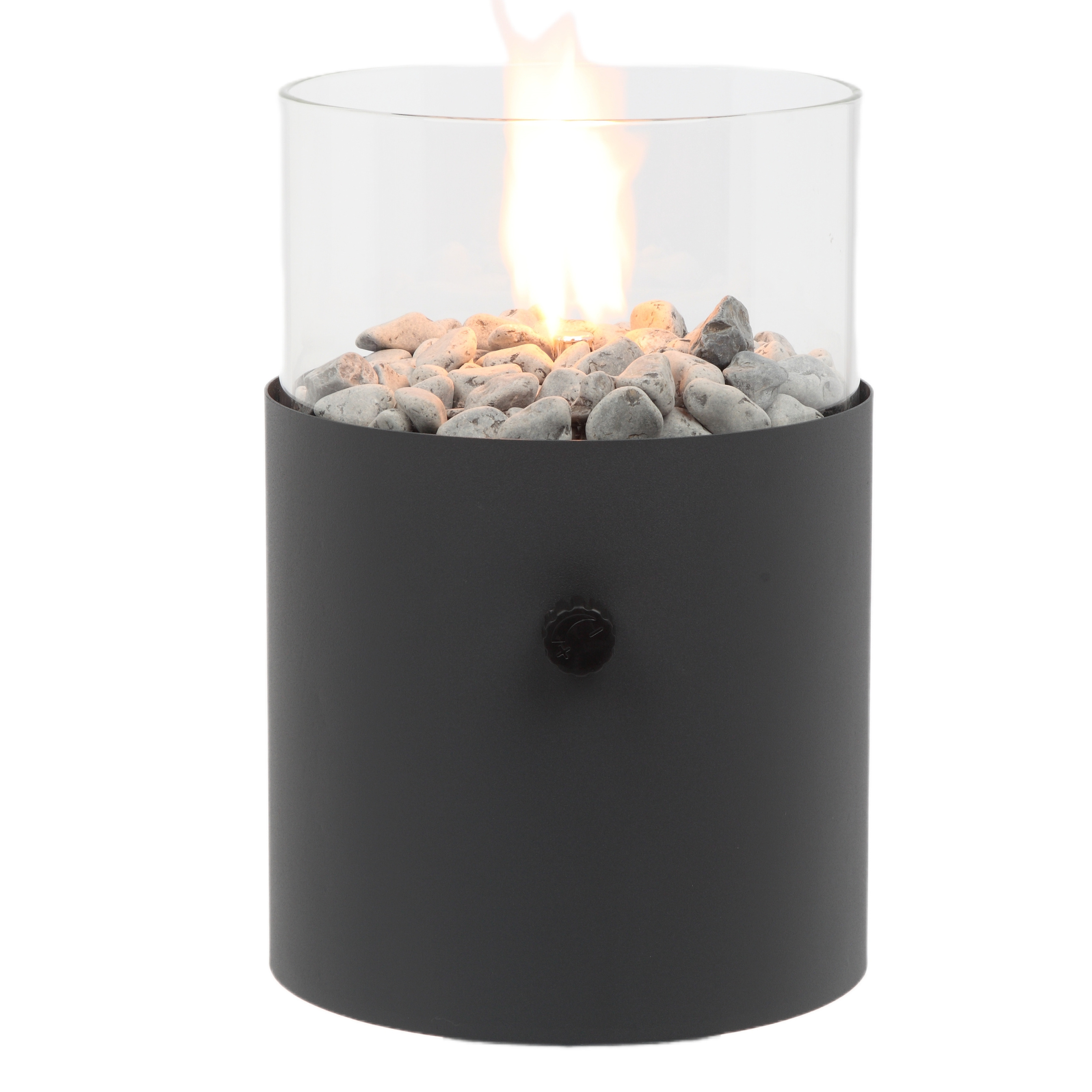 Desktop Gas Fire Pit Mini Fireplace  gas lantern in round shape for 190g gas canister bottle