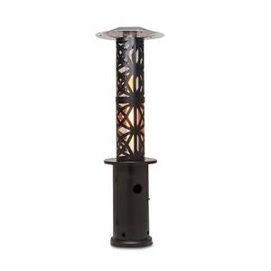 Outdoor garden glass tube gas patio heater in round shape for cafe,restaurant