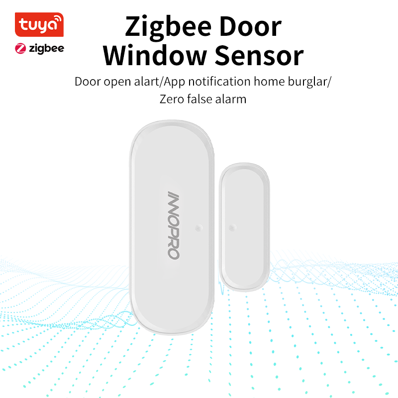 Best price home door and window magnetic detector alarm Tuya zigbee smart door sensor