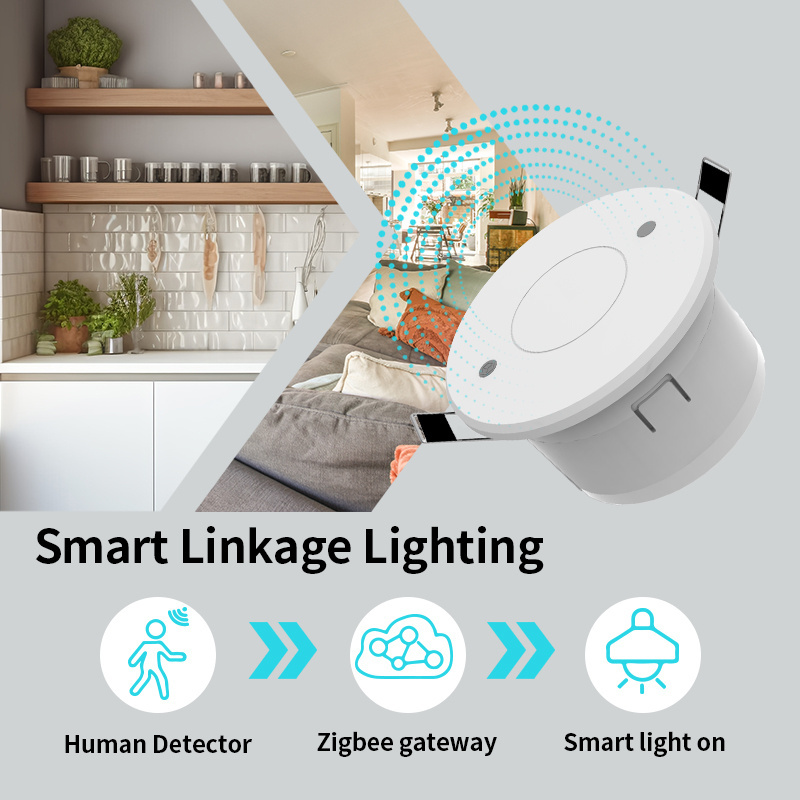 Tuya Zigbee human presence detector with millimeter wave radar sensor