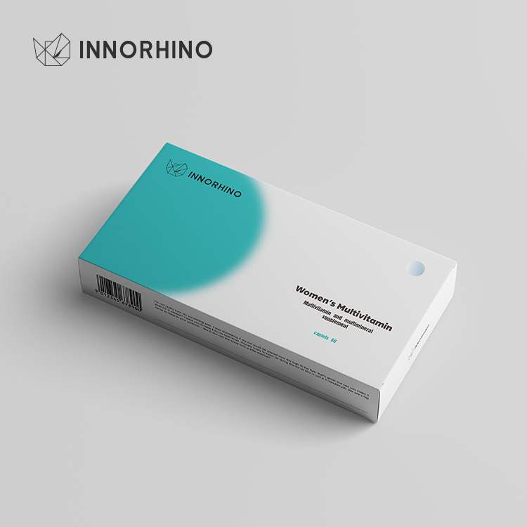 INNORHINO Custom Design Medicine Pill Tablet Packaging Paper Box for Medicine