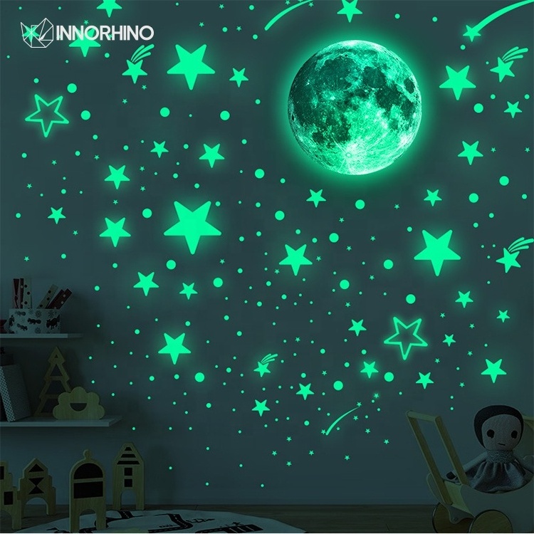 Glass Reflective Wall Decoration Sticker Glow In The Dark INNORHINO