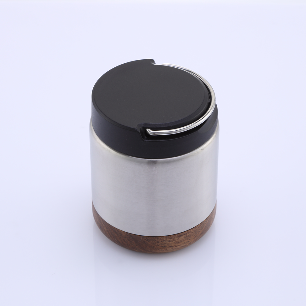 Sustainable 1000ML Recycled Stainless Steel Food Storage & Container with Acacia Lid