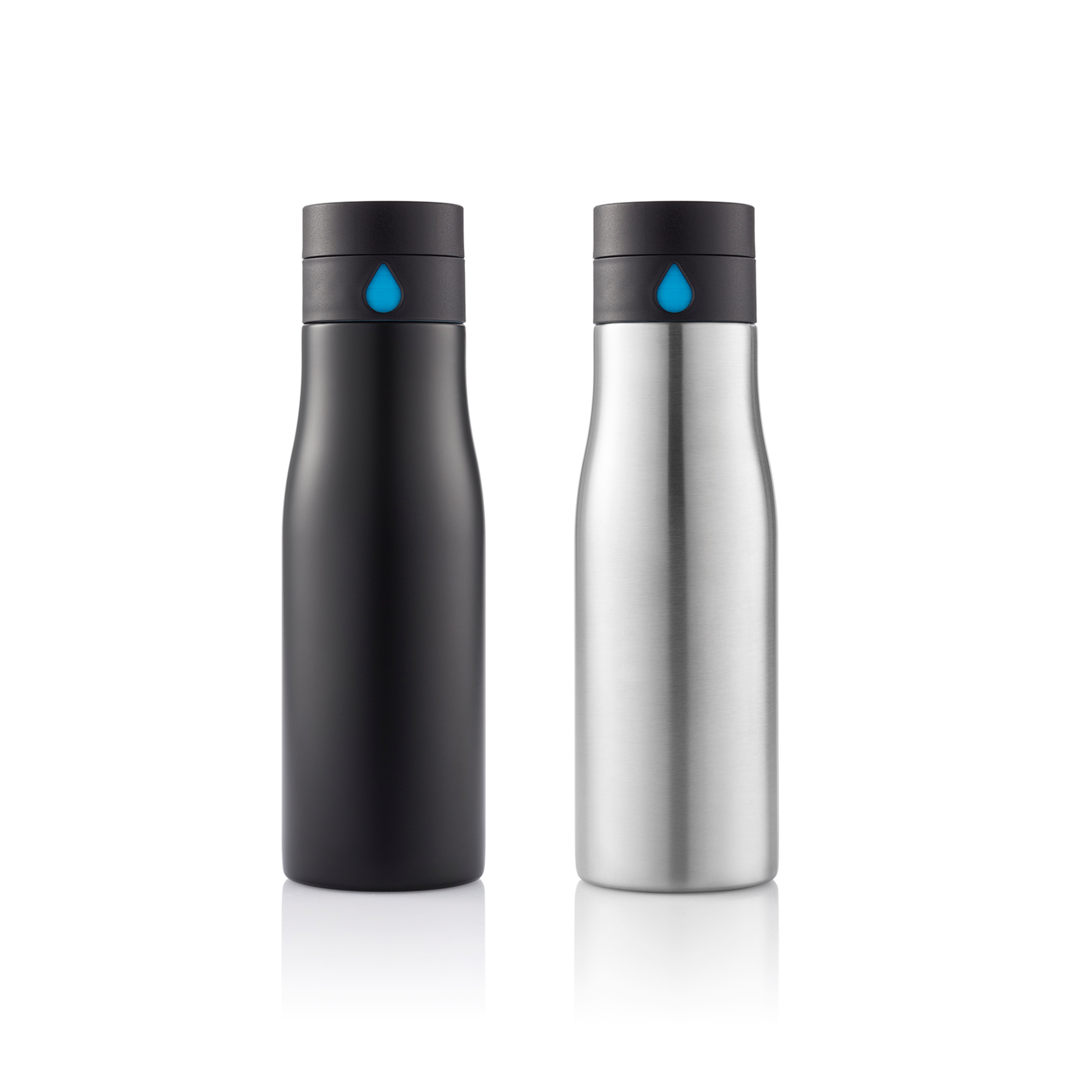 BPA Free 600ml/20oz 100% Leakproof Single Wall Stainless Steel Water Bottle With Countable Lid