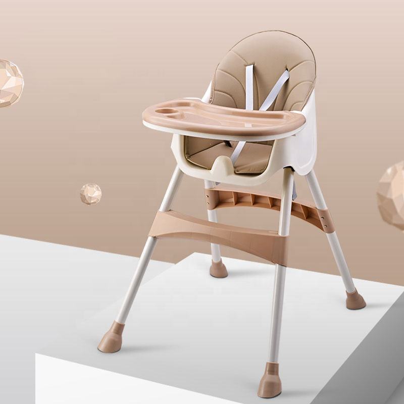 Multi-function portable kids dinning chair with foldable baby feeding chair and baby rocker