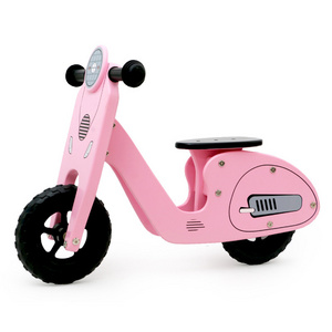 Kids Wooden Balance Bike Wood Ride Bike Wooden Toys Custom No-pedal Kids Scooter Balance Bike For Children