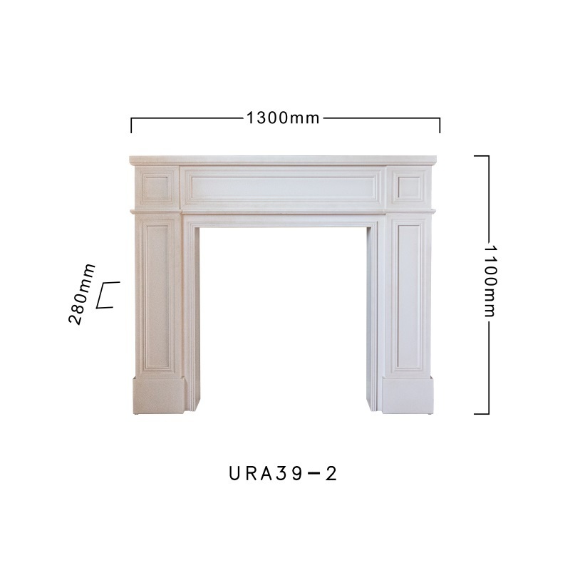 INNOVA modern design classical decorative wooden fireplace , antique french style white wood fireplace mantel