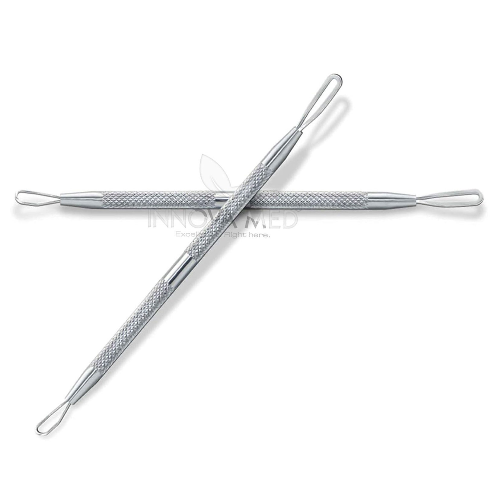 Professional Blackhead Remover Blemish Extractor Tool Pimple Comedone Removal 2-in-1 Stainless Steel Pimple Popper Tools